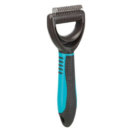 2.2_24243 TRIXIE Fur detangler, Grėblys susivėlusiam kailiui, plastm.-metal., 7x18 cm (pak.2) paveikslėlis