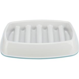 3.3_25192 TRIXIE Lėto ėdimo dubenėlis, plast.-TPR, 0.25 l-21x14 cm, pilkas (pak.4) paveikslėlis
