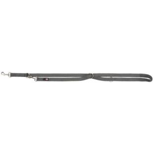 1.0_200916 TRIXIE Premium pritaikomas pavadys, dvisluoksnis, L-XL 2m/25mm, grafito paveikslėlis