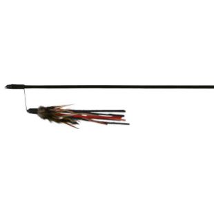 3.5_4550 TRIXIE Meškerė su odos juostelėmis/plunksnomis, plastm., 50cm (pak. 4) paveikslėlis