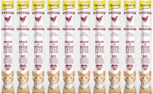 02.422008 GIMCAT STICKS POULTRY 10vnt. paveikslėlis