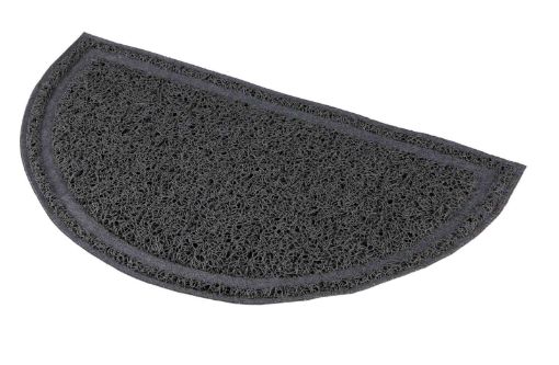 3.2_40385 TRIXIE Kilimėlis prie tualeto, pusiau apvalus, PVC, 41x25 cm, antracito (pak.2) paveikslėlis