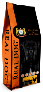 RD70189 REAL DOG ADULT Large-Giant Breeds CHICKEN & RICE 20kg paveikslėlis