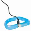 1.1_12672 TRIXIE LED antkaklis USB, platus, silikonas, L-XL: 50 cm/30 mm, mėlynas (pak.2) paveikslėlis