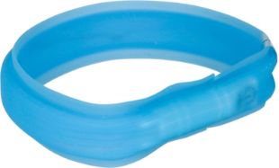 1.1_12671 TRIXIE LED antkaklis USB, platus, silikonas, M-L: 50 cm/30 mm, mėlynas (pak.2) paveikslėlis