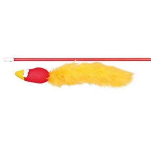 3.5_45289 TRIXIE Meškerė su paukščiu, plastikas/pliušas, katžolė, 50 cm (pak.4) paveikslėlis