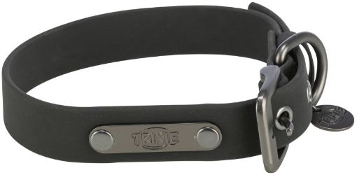 1.0_1971501 TRIXIE CityStyle antkaklis, PVC, M: 35-42 cm/20 mm, juodas paveikslėlis