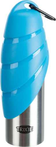 1.3_24606 TRIXIE Gertuvė butelis su dubenėliu, nerūd. plienas/plastikas, 0.75 l (pak.3) paveikslėlis