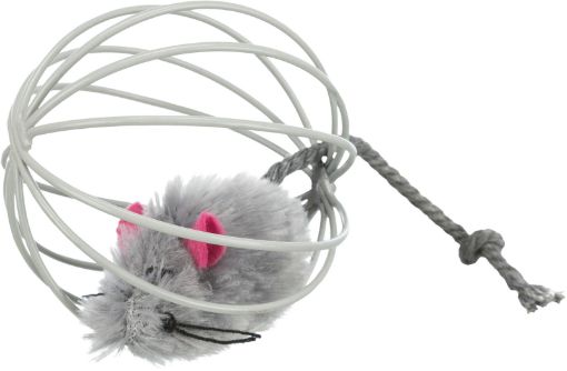 3.5_4115 TRIXIE žaislas katei Pelė vieliniame kamuolyje, pliušas, 6 cm (pak.24) paveikslėlis