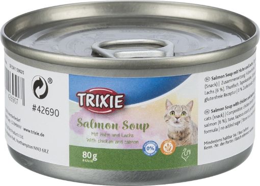 3.4_42690 TRIXIE Sriuba katėms su vištiena ir lašiša, 80 g (pak.24 ) paveikslėlis