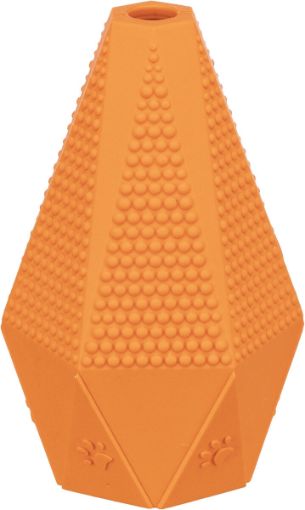 1.8_34733 TRIXIE jumper žaislas šunims, kaučiukas, 10 cm, oranžinis (pak.3) paveikslėlis