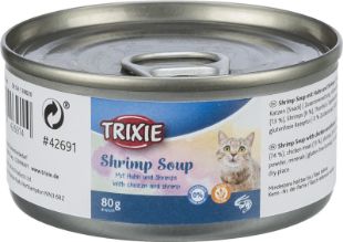 3.4_42691 TRIXIE Sriuba katėms su vištiena ir krevetėmis, 80 g (pak.24 ) paveikslėlis