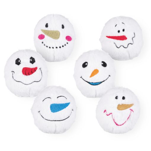 TRX_92497 TRIXIE žaislas Sniego gniūžtė, pliušas, 10 cm (pak.6) paveikslėlis