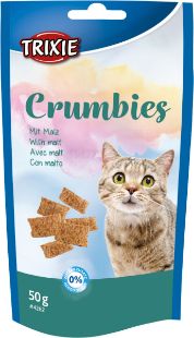 3.4_4262 TRIXIE Crumbies skanėstai katėms su salyklu 50 g (pak.6) paveikslėlis