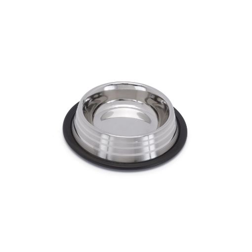 ICA223 Dubenėlis metalinis su guminiu žiedu "SILVER" 850 ML (E6- 45 psl) paveikslėlis