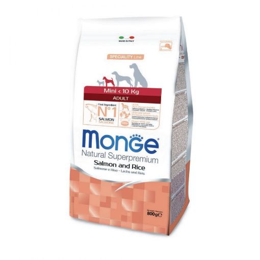 M11563 Monge Dry Dog Spec. Line - Mini Adult Salmon & rice 0,8 kg paveikslėlis