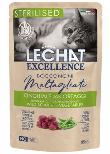 LE61926 Lechat Exc. konservai sterilizuotoms katėms su šerniena ir daržovėmis 85g (pak.28) paveikslėlis