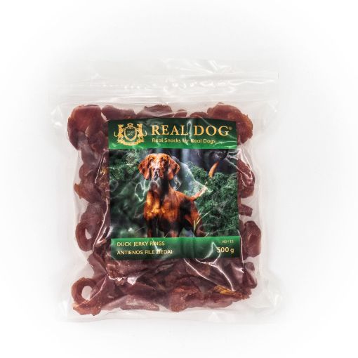 RD-115 REAL DOG SNACKS Minkšti antienos file žiedai 500g paveikslėlis