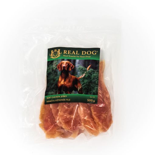 RD-103 REAL DOG SNACKS Minkšta vištienos file 500g paveikslėlis