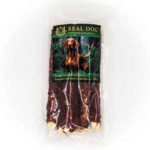 RD-260 REAL DOG SNACKS Žaliaminės odos ritinys su antiena 25cm 500g paveikslėlis