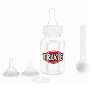 2.3_24210 TRIXIE Suckling bottle set, 120 ml, transparent/white (pak.3) paveikslėlis