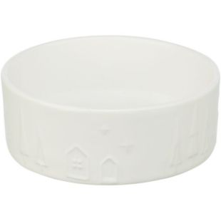 TRX_92021 TRIXIE Xmas Keraminis dubenėlis, 0.3 l/ 12 cm, baltas (pak.4) paveikslėlis