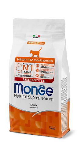 M11082 Monge Dry Cat Kitten DUCK 0,4 kg paveikslėlis