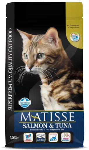 F32096 FARMINA MATISSE - CAT Dry Salmon&Tuna 1,5 kg (pak.8) paveikslėlis