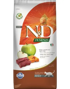 F36148 FARMINA N&D PUMPKIN - CAT Dry Venison&Apple ADULT 5 kg paveikslėlis