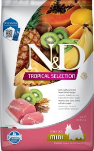 F42286 FARMINA N&D TROPICAL SELECTION - DOG Dry Pork ADULT MINI 5 kg paveikslėlis