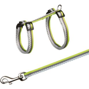3.1_41862 TRIXIE Freshline Spot Kačių petnešos su pavadėliu, 27-45 cm-10 mm, 1.20 m (pak.4) paveikslėlis