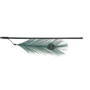 3.5_4509 TRIXIE Meškerė su povo plunksna, plastikas 47 cm (pak.4) paveikslėlis