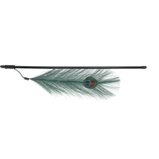 3.5_4509 TRIXIE Meškerė su povo plunksna, plastikas 47 cm (pak.4) paveikslėlis