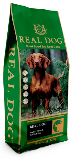 RD70271 Real Dog SP Adult All Breeds Buffalo&Rice 12 kg paveikslėlis