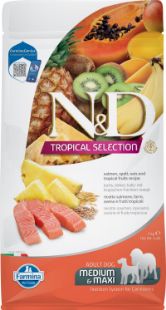 F42378 FARMINA N&D TROPICAL SELECTION - DOG Dry Salmon ADULT MED&MAX 2 kg (pak.4) paveikslėlis