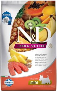 F42361 FARMINA N&D TROPICAL SELECTION - DOG Dry Salmon ADULT MINI 5 kg paveikslėlis