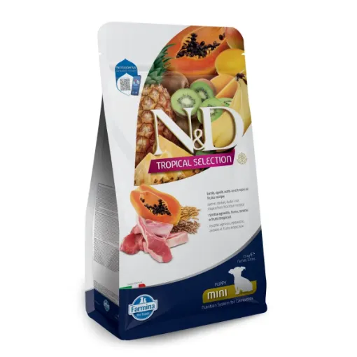 F42392 FARMINA N&D TROPICAL SELECTION - DOG Dry Lamb PUPPY MINI 1,5 kg (pak.8) paveikslėlis