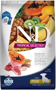 F42408 FARMINA N&D TROPICAL SELECTION - DOG Dry Lamb PUPPY MINI 5 kg paveikslėlis