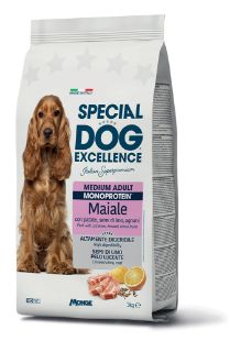 SE59978 Special Dog Exc. Monoprotein sausas pašaras vidut. veislių suaug. šunims su kiauliena 3kg paveikslėlis