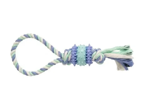 80780 Gimdog Cotton Dent Plus Rope W/Tpr 30 cm žaislas šuniui paveikslėlis