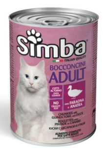 S09515 SIMBA - Wet CAT Chunkies with FOWL AND DUCK 415 g (24) paveikslėlis