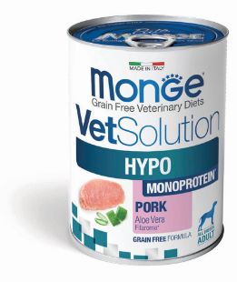 M82020 MONGE VetSolution Dog Wet HYPO MONO Pork 400 g (pak.12) paveikslėlis