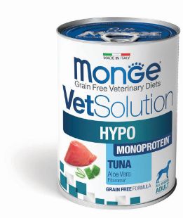 M82037 MONGE VetSolution Dog Wet HYPO MONO Tuna 400 g (pak.12) paveikslėlis