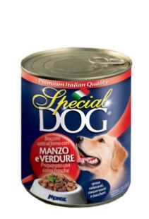 S08594 Special dog šunų konservai, gabalėliai su jautiena/daržovėmis 720 g paveikslėlis