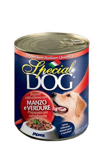 S08594 Special dog šunų konservai, gabalėliai su jautiena/daržovėmis 720 g paveikslėlis