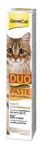 02.427225 GIMCAT ANTI-HAIRBALL DUO PASTE MALT+CHEESE 50G paveikslėlis