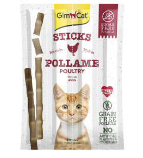 02.400761 GIMCAT STICKS POULTRY 4vnt GRAIN FREE paveikslėlis