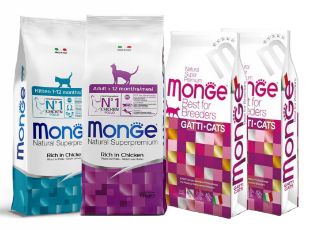KOMP057 Monge Cat 4x10kg Kitten+Adult+Urinary+Rabbit Mono paveikslėlis