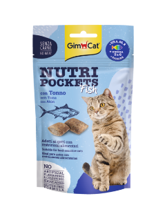 02.419442 GIMCAT NUTRI POCKETS Fish with Tuna 60 G paveikslėlis
