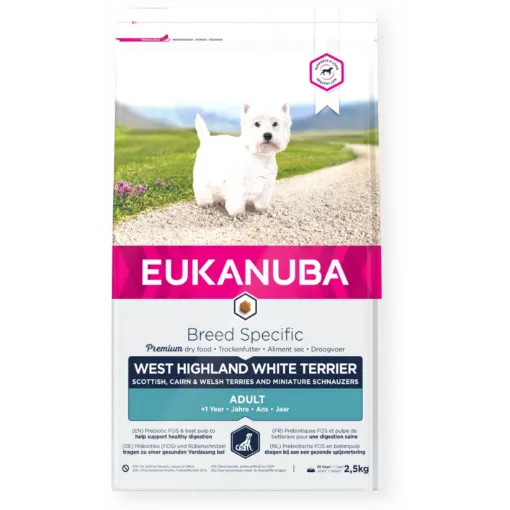 E20560 Euk Adult for West Highland Terrier 2,5 kg paveikslėlis